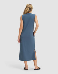 Robe femme — brossé Bamboo sans manches midi