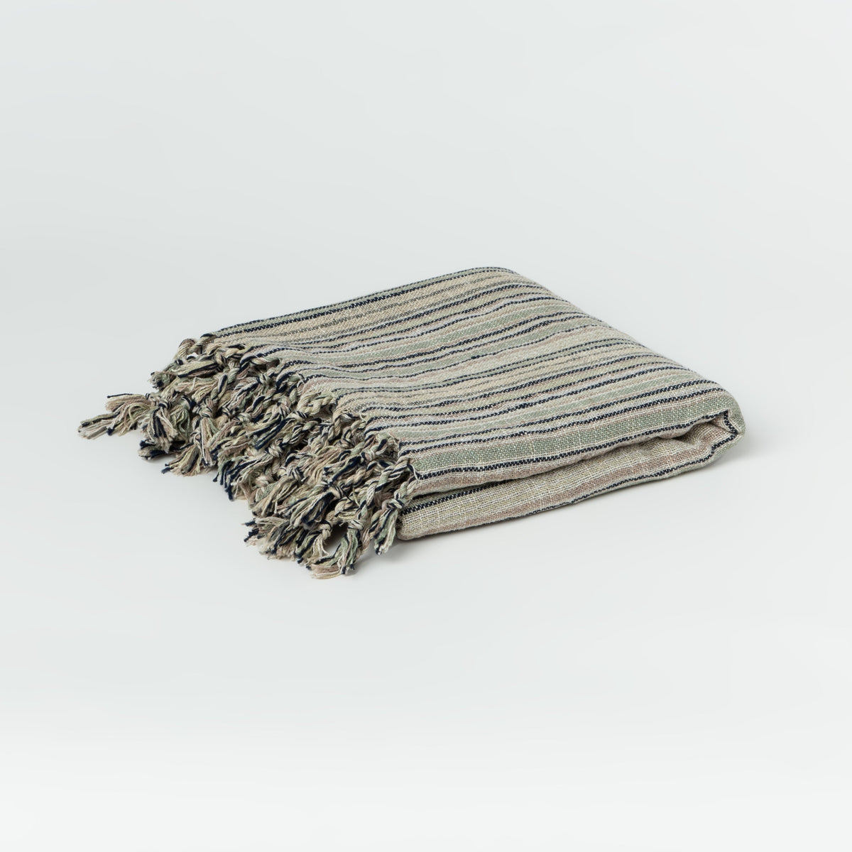 Serviette de plage — rayé — The Loomia
