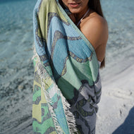 Serviette de plage — Mai 100 % coton turc