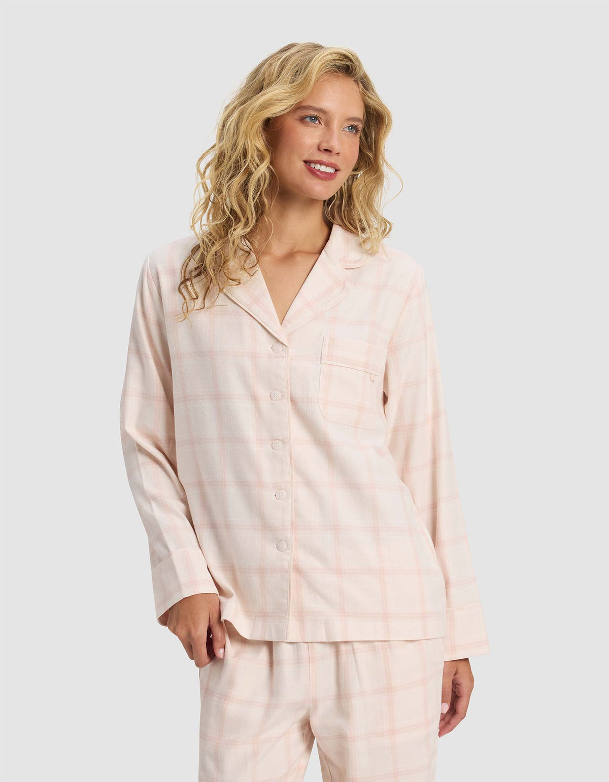Haut de pyjama femme — Farmhouse manches longues — Cozy Earth