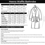 Peignoir unisexe — Heena tissage gaufré