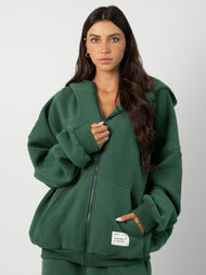 Sweat à capuche — Affirmation zippé – Mega
