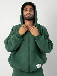 Sweat à capuche — Affirmation zippé – Mega