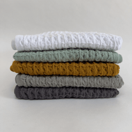 Carrés de toilette — Heena tissage gaufré 100% coton turc