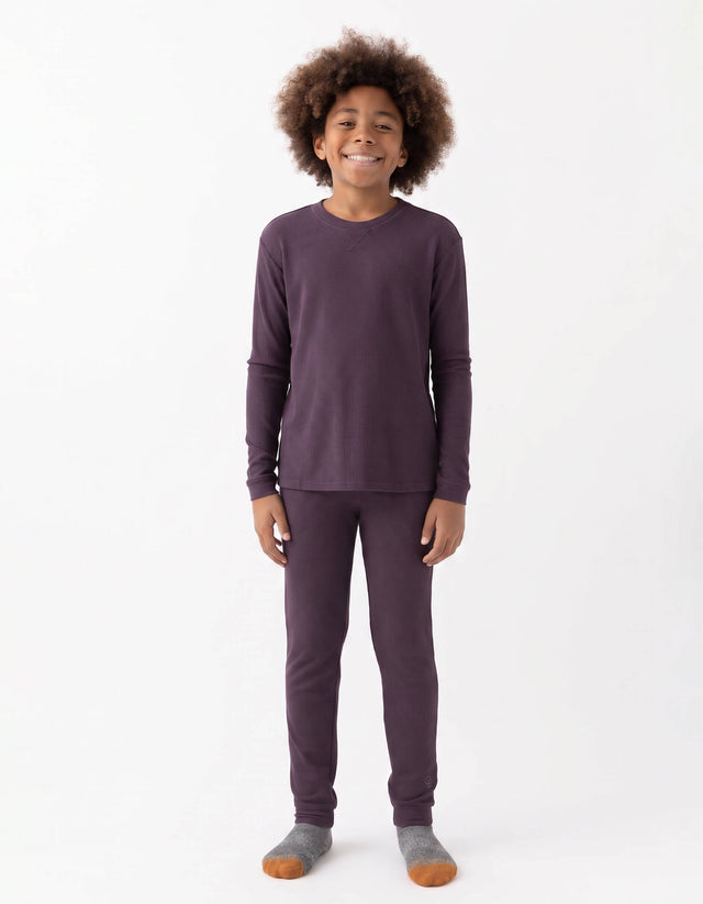 Ensemble enfant — Bamboo maille gaufrée Base Layer