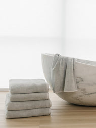 Serviette de bain — côtelé éponge