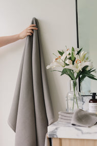 Draps de bain gaufrés