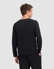 Haut de pyjama homme — maille extensible Bamboo manches longues