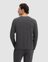 Haut de pyjama homme — maille extensible Bamboo manches longues