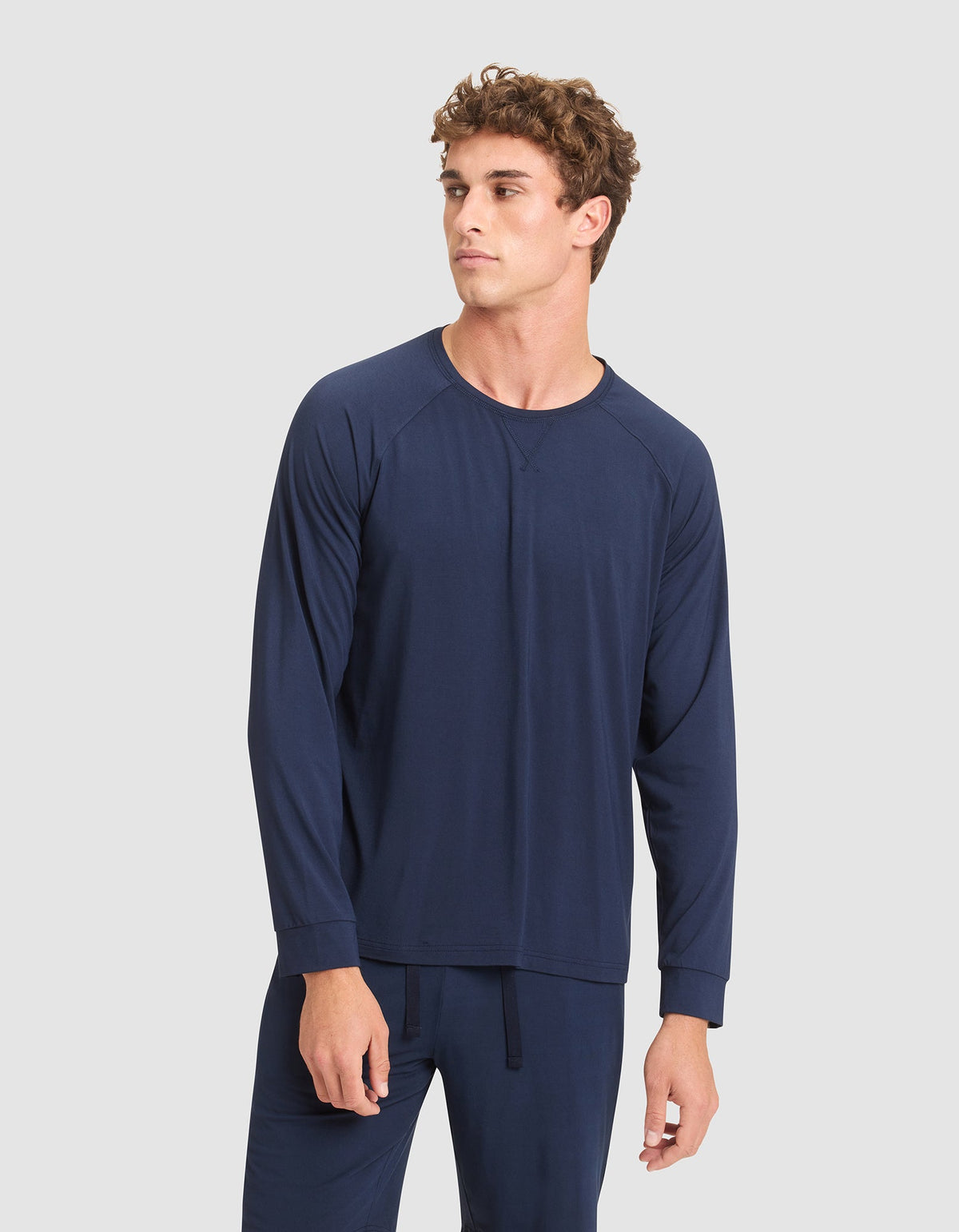 Haut de pyjama homme — maille extensible Bamboo manches longues — Cozy Earth