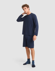 Haut de pyjama homme — maille extensible Bamboo manches longues