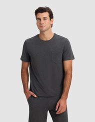 Pyjama homme — maille extensible Bamboo manches courtes