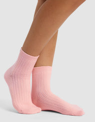 Chaussettes femme — Plush détente Quarter