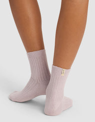 Chaussettes femme — Plush détente Quarter