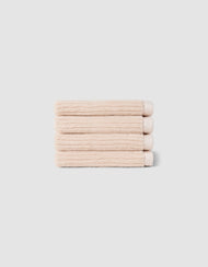 Carrés de toilette — côtelé éponge