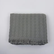 Couverture — Rose-Patterned Textured coton