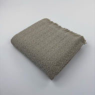 Couverture — Rose-Patterned Textured coton