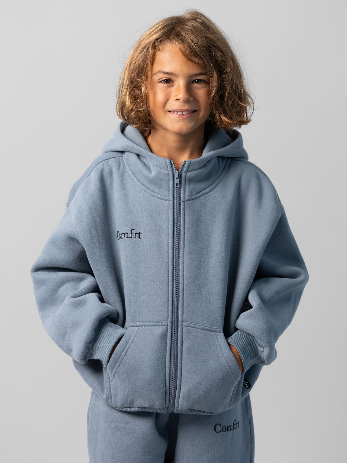 Sweat à capuche enfant — Cloud zippé — Comfrt