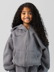 Sweat à capuche enfant — Cloud zippé