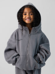 Sweat à capuche enfant — Cloud zippé