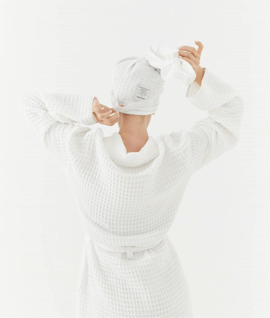Serviette pour cheveux — Raftyn tissage gaufré