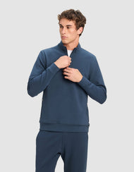 Sweat homme — StretchTech col zippé