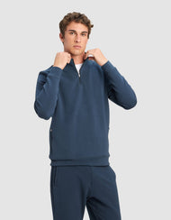 Sweat homme — StretchTech col zippé