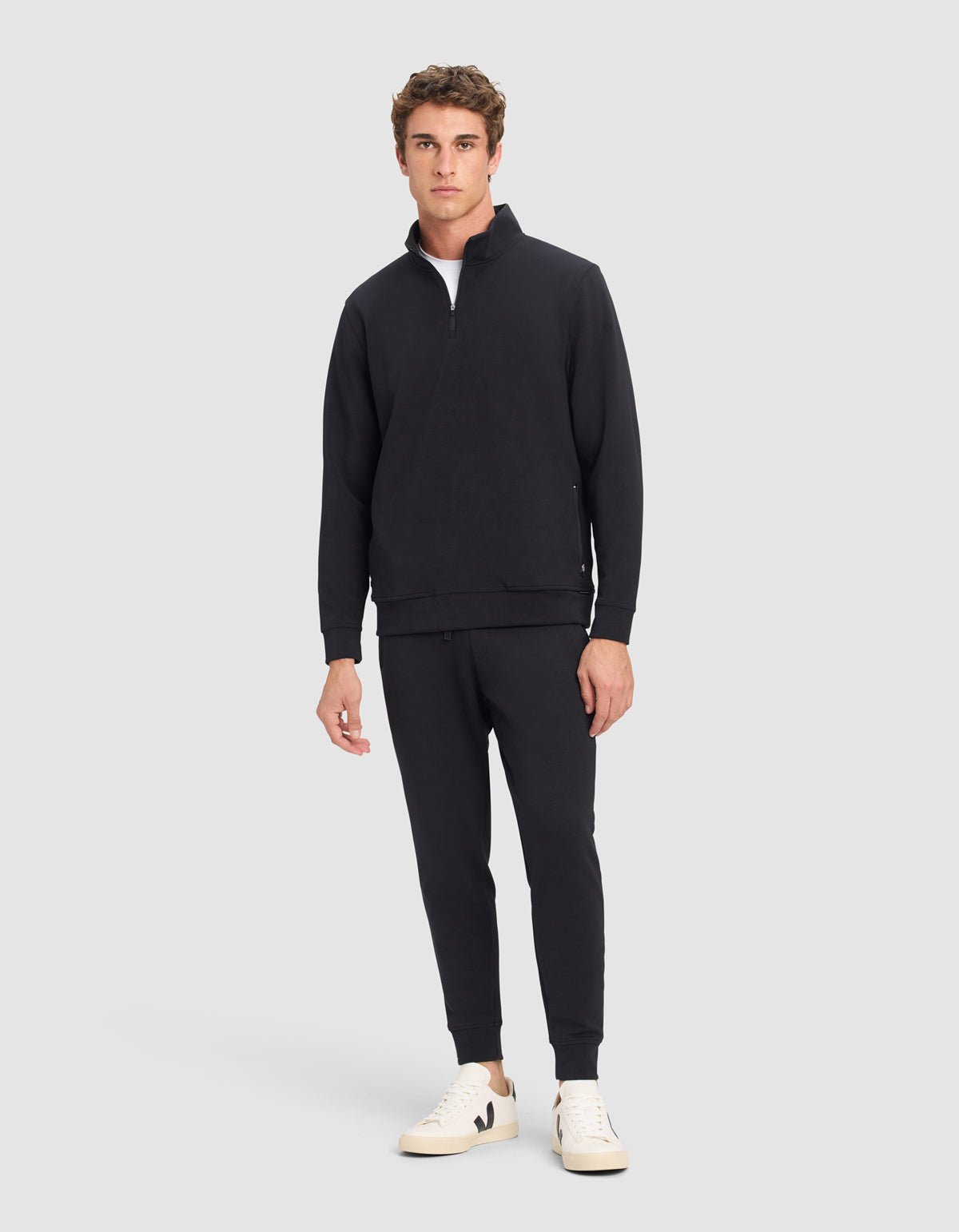 Ensemble sweat et pantalon homme — StretchTech col zippé — Cozy Earth