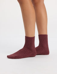 Chaussettes femme — Plush détente Quarter lot de 3
