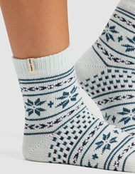 Chaussettes — Snowflake Plush détente Quarter