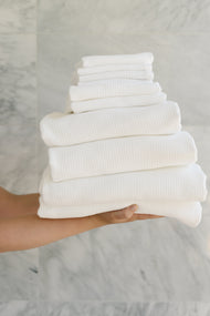 Ensemble de bain complet gaufré