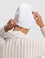 Serviette pour cheveux — gaufré