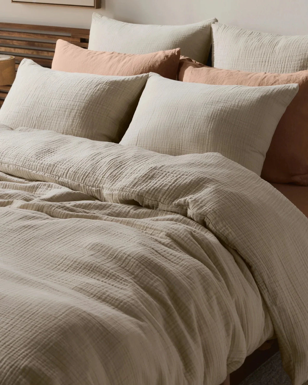 Housse de couette — froissé coton — The Loomia