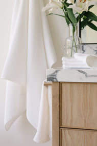 Draps de bain gaufrés