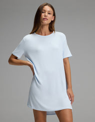 Chemise de nuit femme — Bamboo côtelé-maille Boyfriend nuit