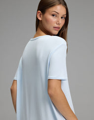Chemise de nuit femme — Bamboo côtelé-maille Boyfriend nuit