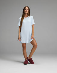 Chemise de nuit femme — Bamboo côtelé-maille Boyfriend nuit