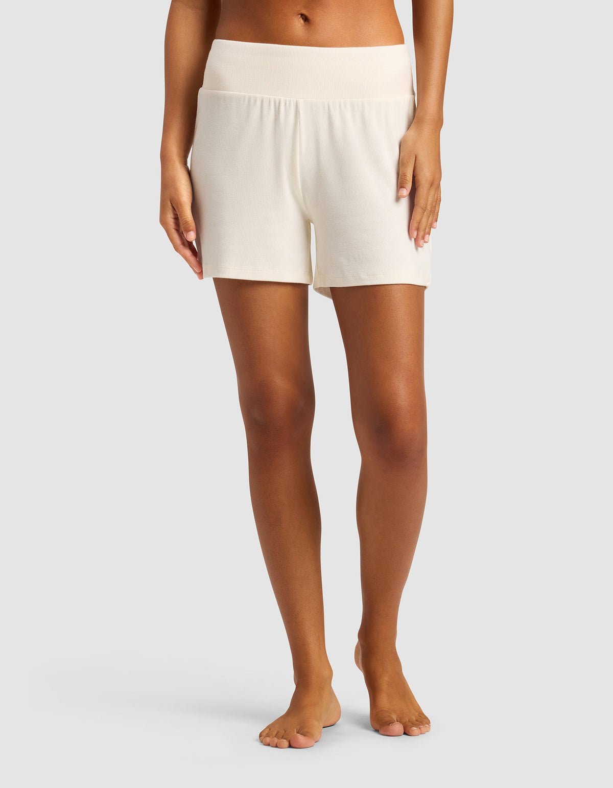 Short femme — Bamboo côtelé-maille détente — Cozy Earth