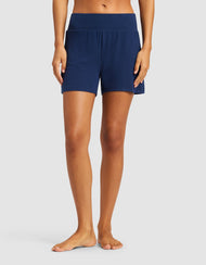 Short femme — Bamboo côtelé-maille détente