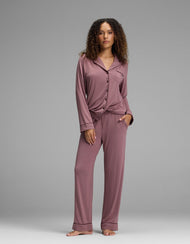Pantalon de pyjama femme — maille extensible Bamboo - Petite