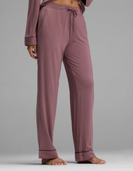 Pantalon de pyjama femme — maille extensible Bamboo - Petite