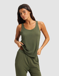Ensemble détente femme — maille extensible Bamboo et fuselé