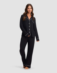 Pantalon de pyjama femme — maille extensible Bamboo - Petite