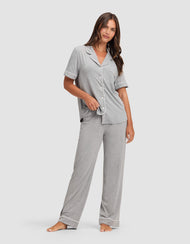 Pantalon de pyjama femme — maille extensible Bamboo - Petite