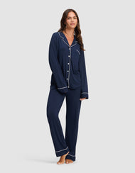 Pantalon de pyjama femme — maille extensible Bamboo - Petite