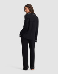 Pyjama femme — maille extensible Bamboo manches longues