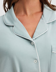 Haut de pyjama femme — maille extensible Bamboo manches longues