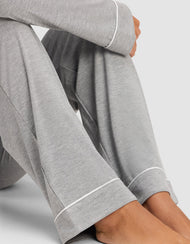 Pyjama femme — maille extensible Bamboo manches longues - Petite