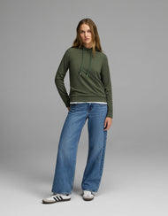 Sweat à capuche femme — brossé Bamboo