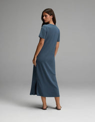 Robe femme — brossé Bamboo midi